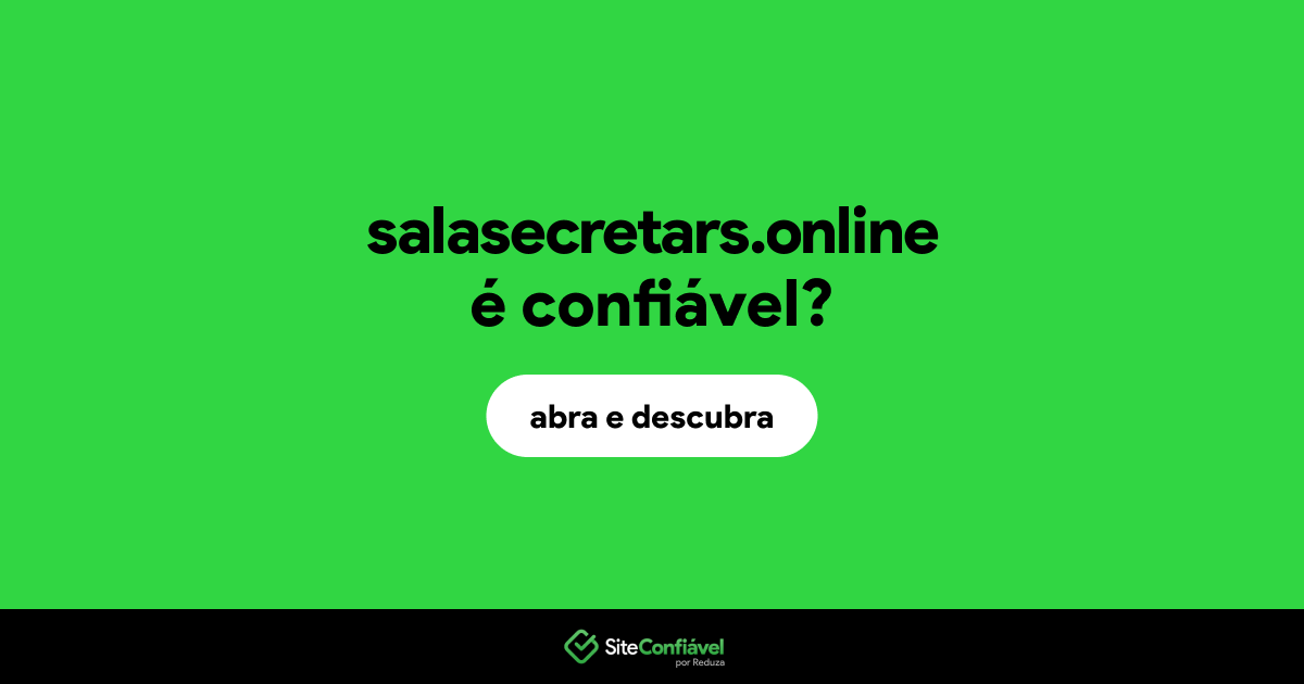 O site salasecretars.online é confiável?