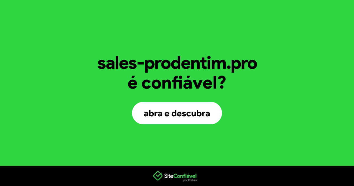 O site sales-prodentim.pro é confiável?