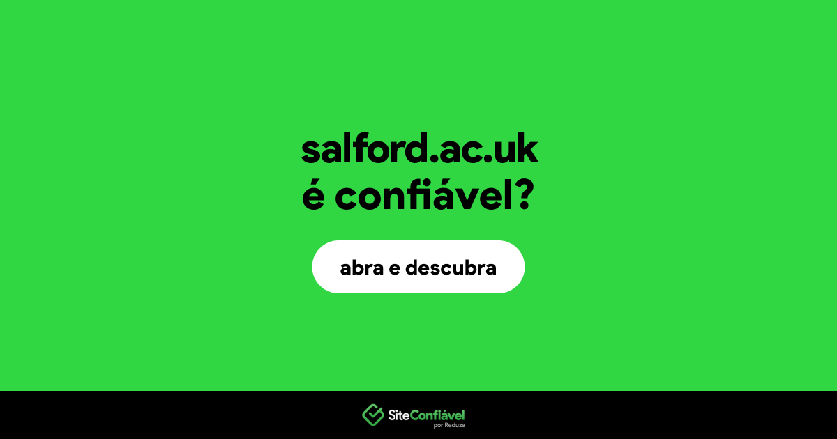 O site salford.ac.uk é confiável?