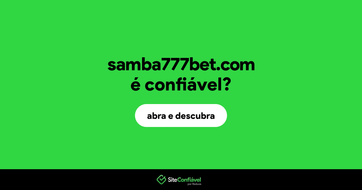 O site samba777bet.com é confiável?