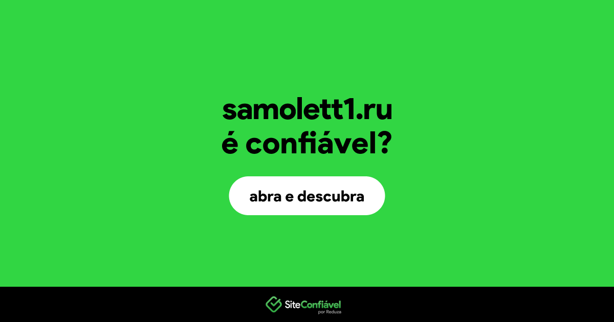 O site samolett1.ru é confiável?