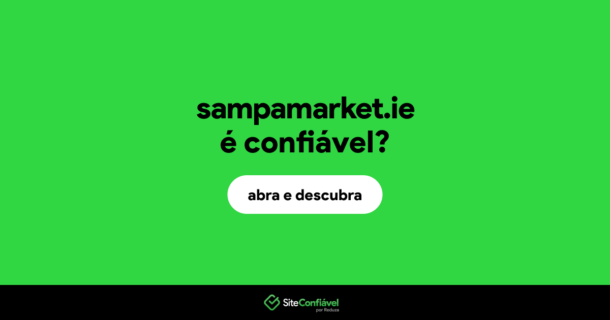 O site sampamarket.ie é confiável?