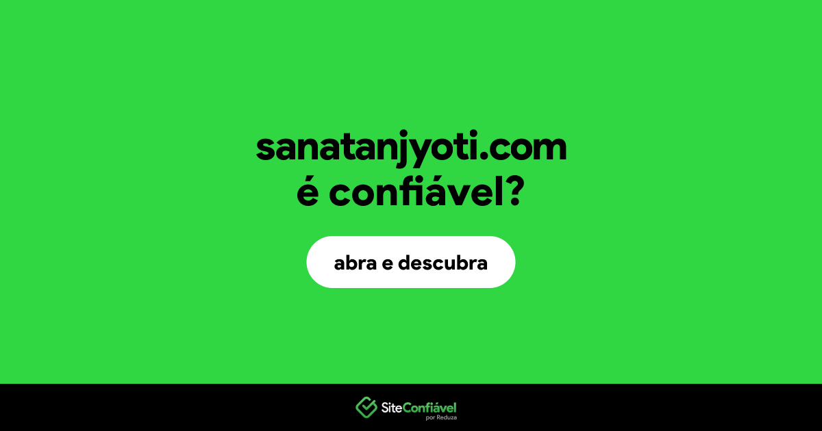 O site sanatanjyoti.com é confiável?