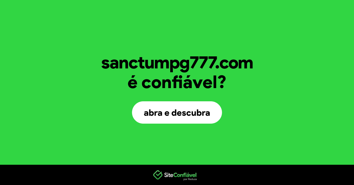 O site sanctumpg777.com é confiável?