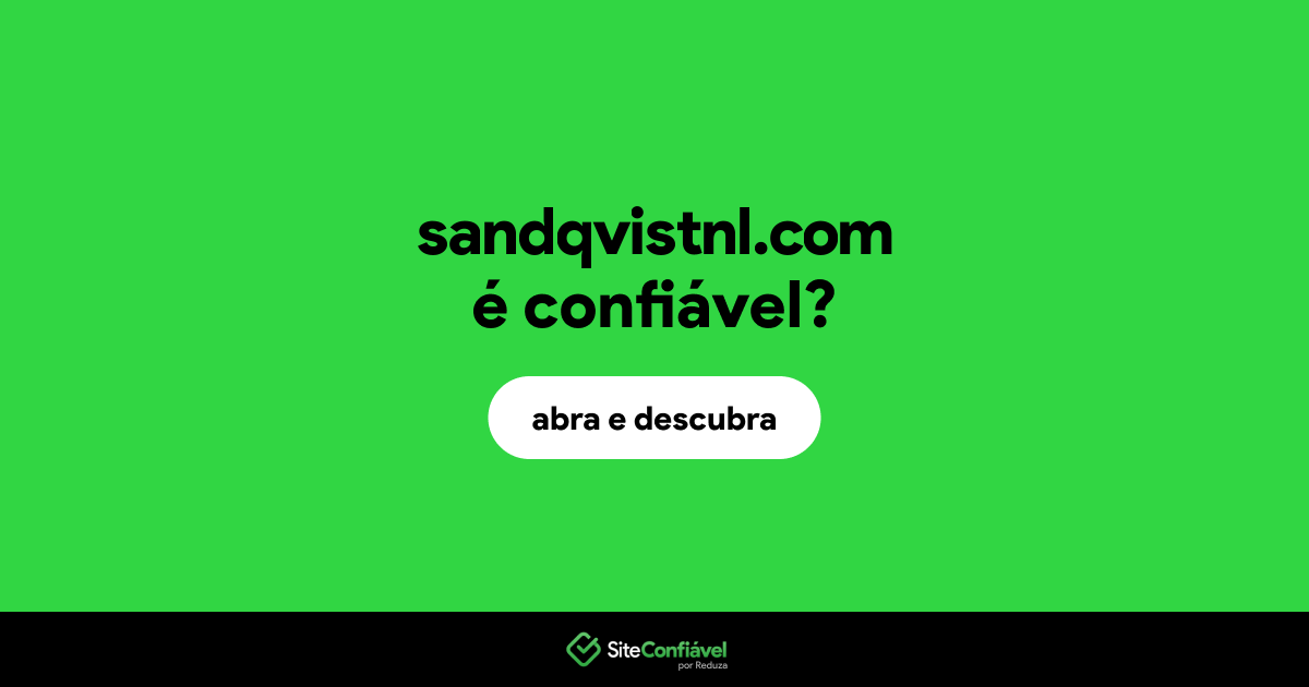 O site sandqvistnl.com é confiável?