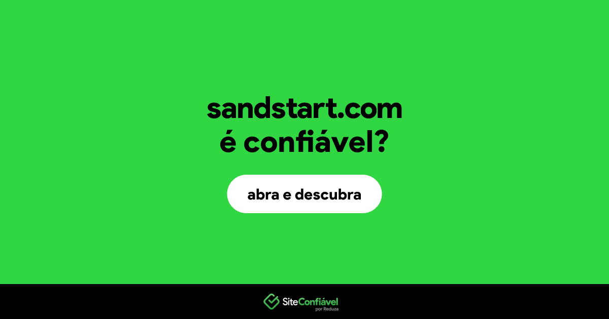 O site sandstart.com é confiável?