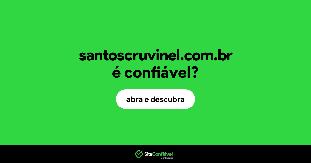 O site santoscruvinel.com.br é confiável?
