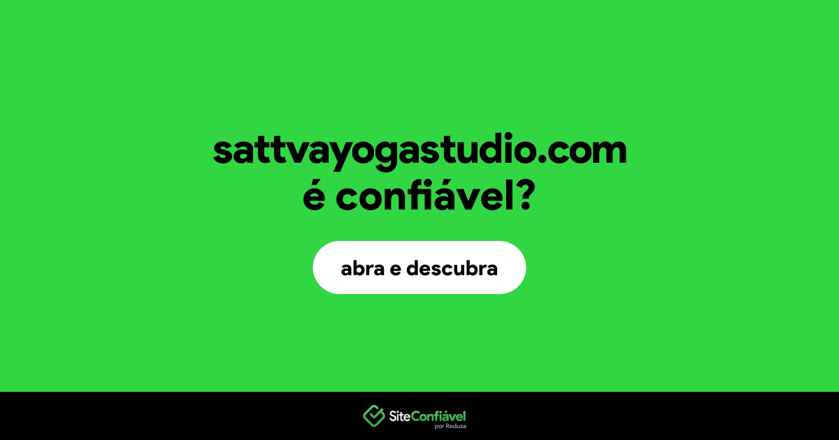 O site sattvayogastudio.com é confiável?