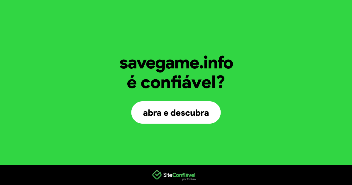 O site savegame.info é confiável?