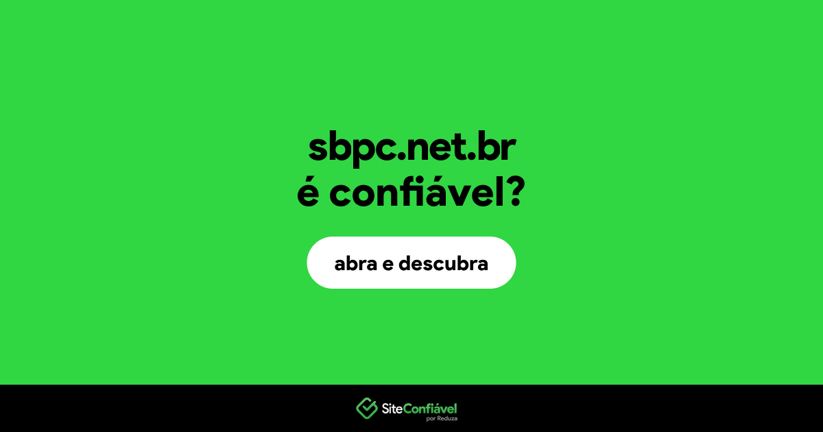 O site sbpc.net.br é confiável?