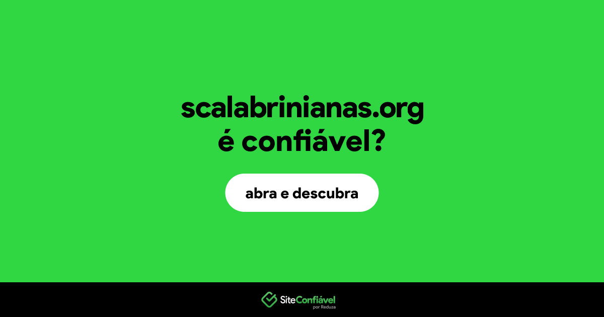 O site scalabrinianas.org é confiável?