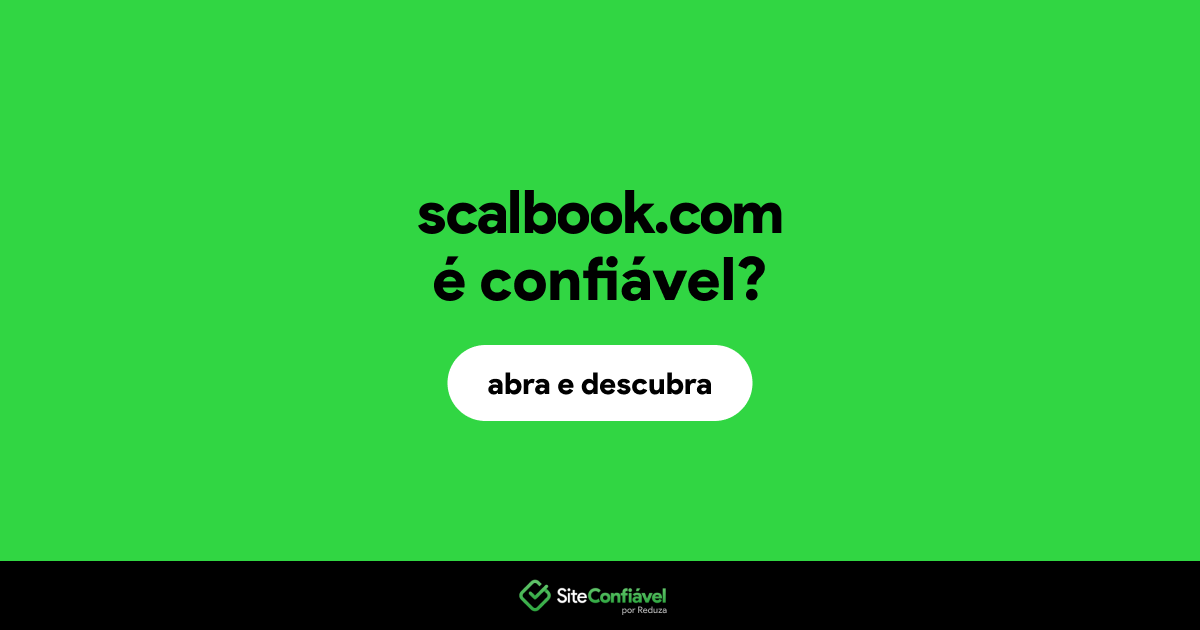 O site scalbook.com é confiável?