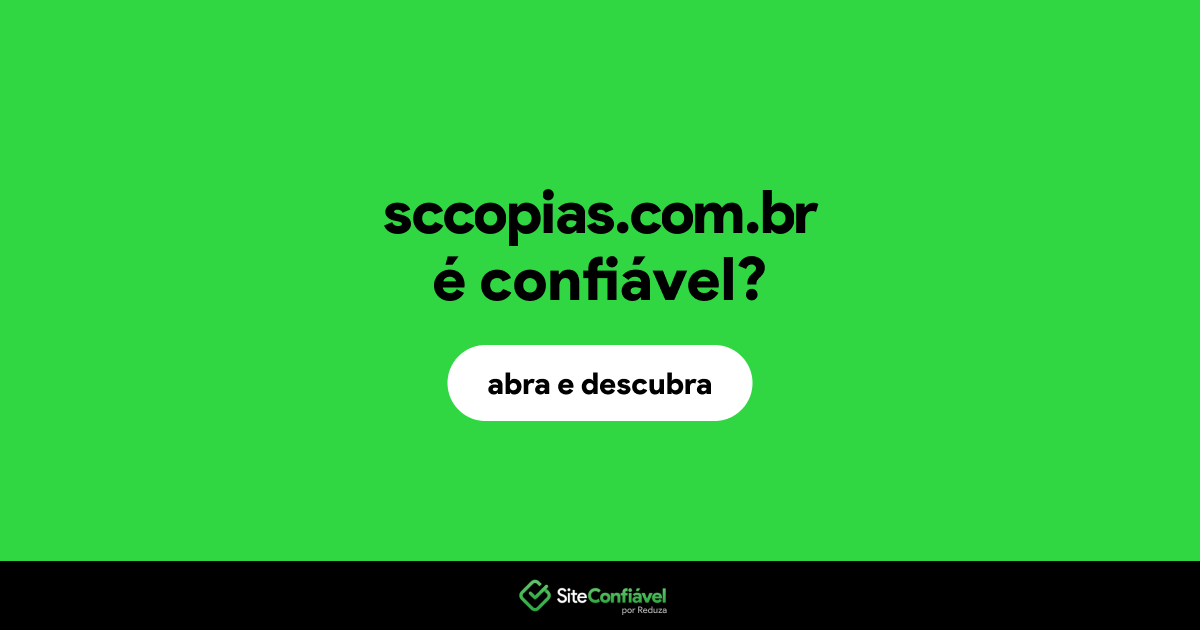 O site sccopias.com.br é confiável?