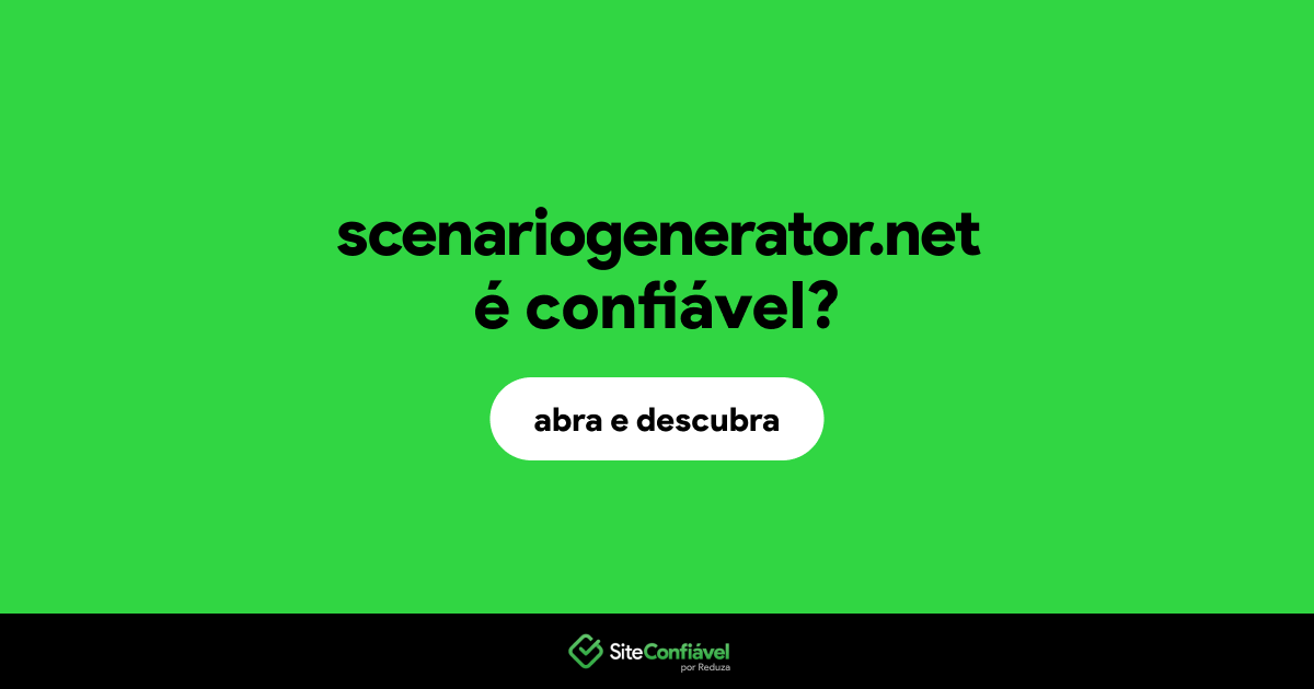 O site scenariogenerator.net é confiável?