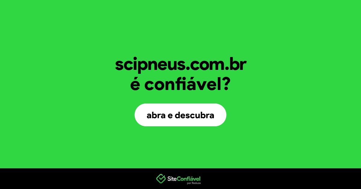 O site scipneus.com.br é confiável?