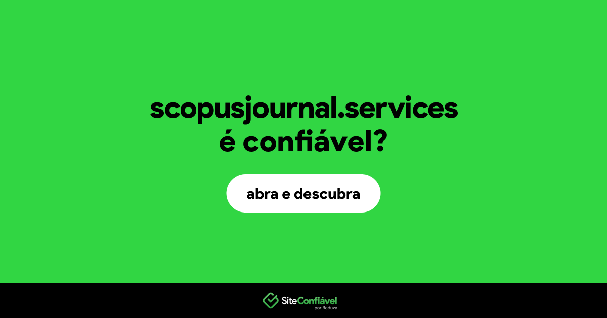 O site scopusjournal.services é confiável?