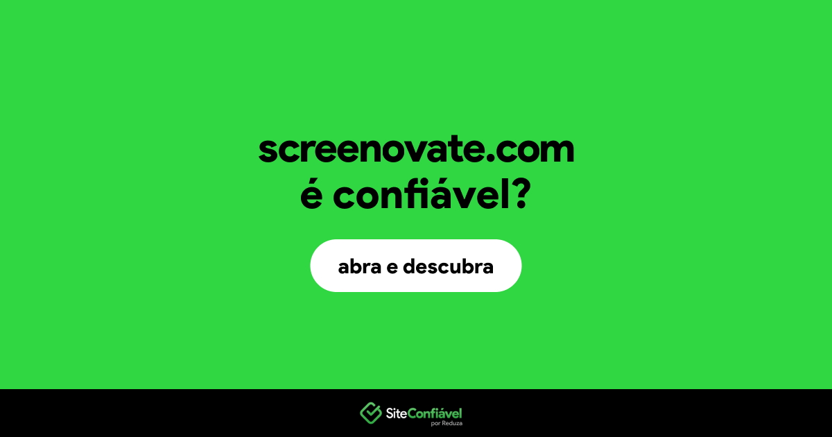 O site screenovate.com é confiável?
