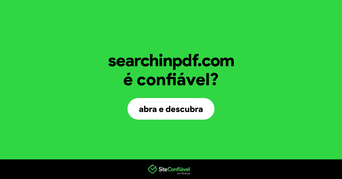 O site searchinpdf.com é confiável?