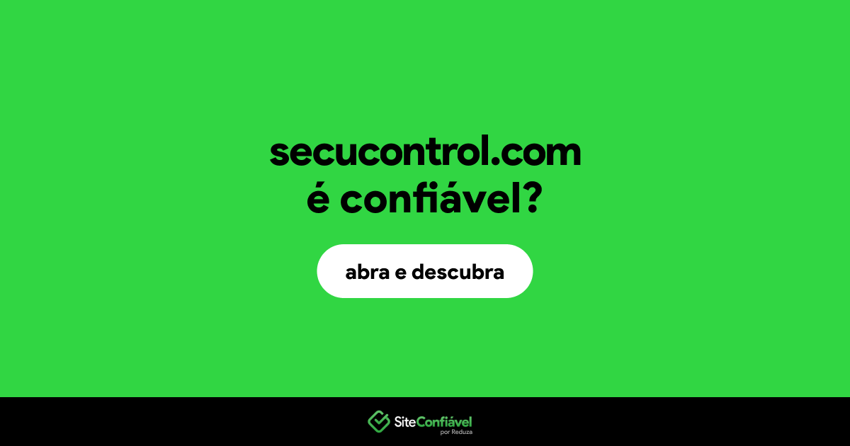 O site secucontrol.com é confiável?