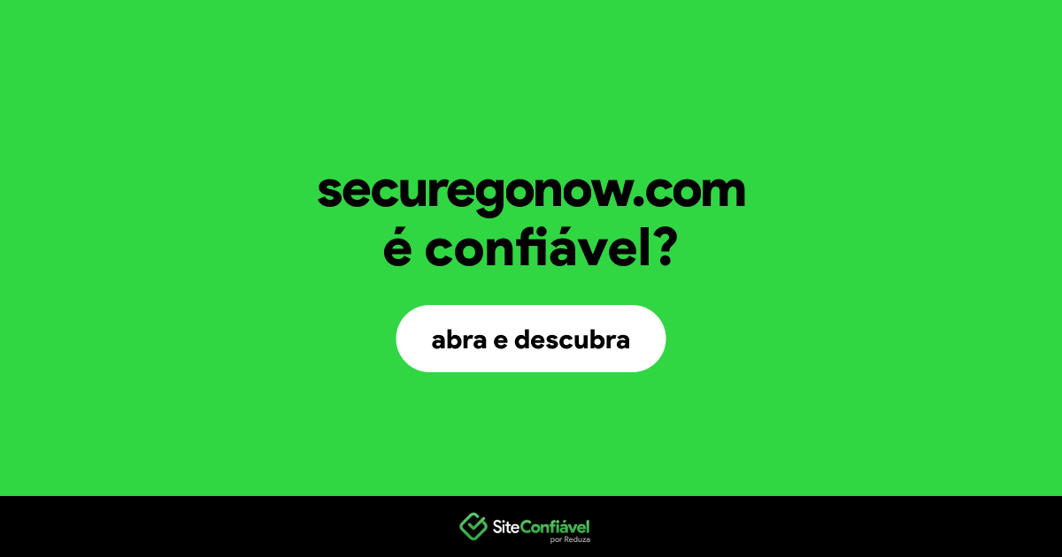 O site securegonow.com é confiável?