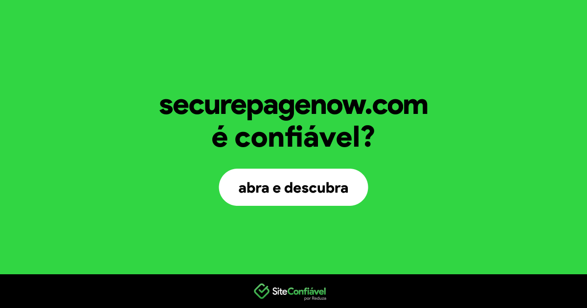O site securepagenow.com é confiável?