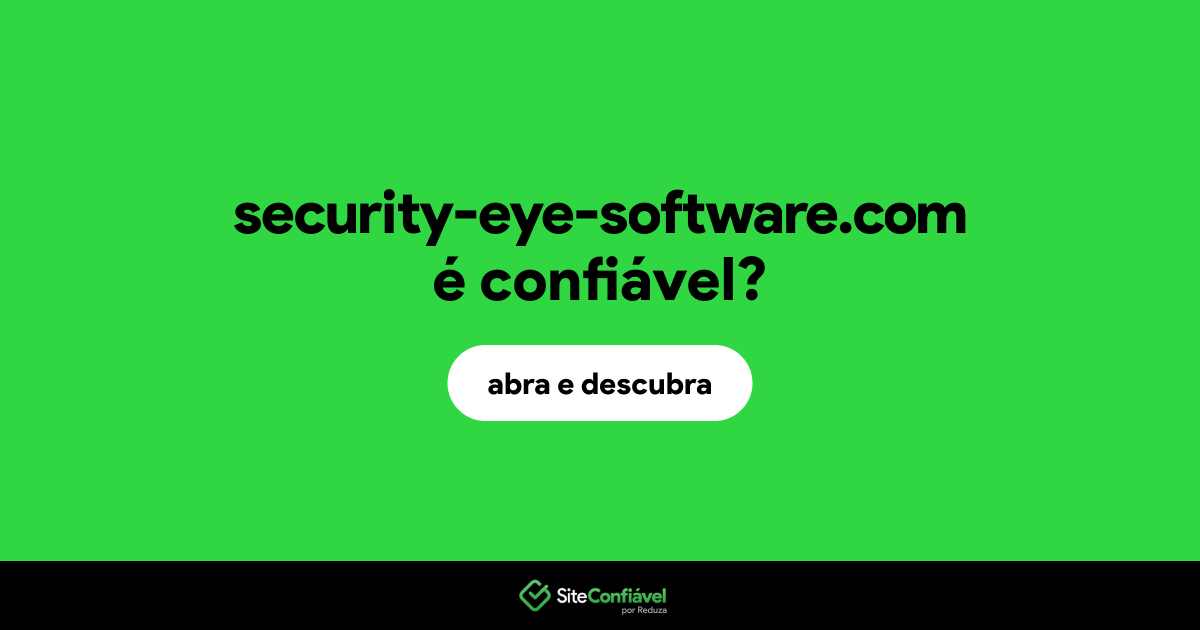 O site security-eye-software.com é confiável?
