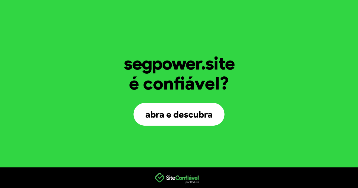 O site segpower.site é confiável?