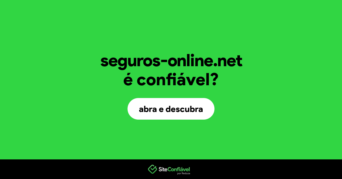 O site seguros-online.net é confiável?
