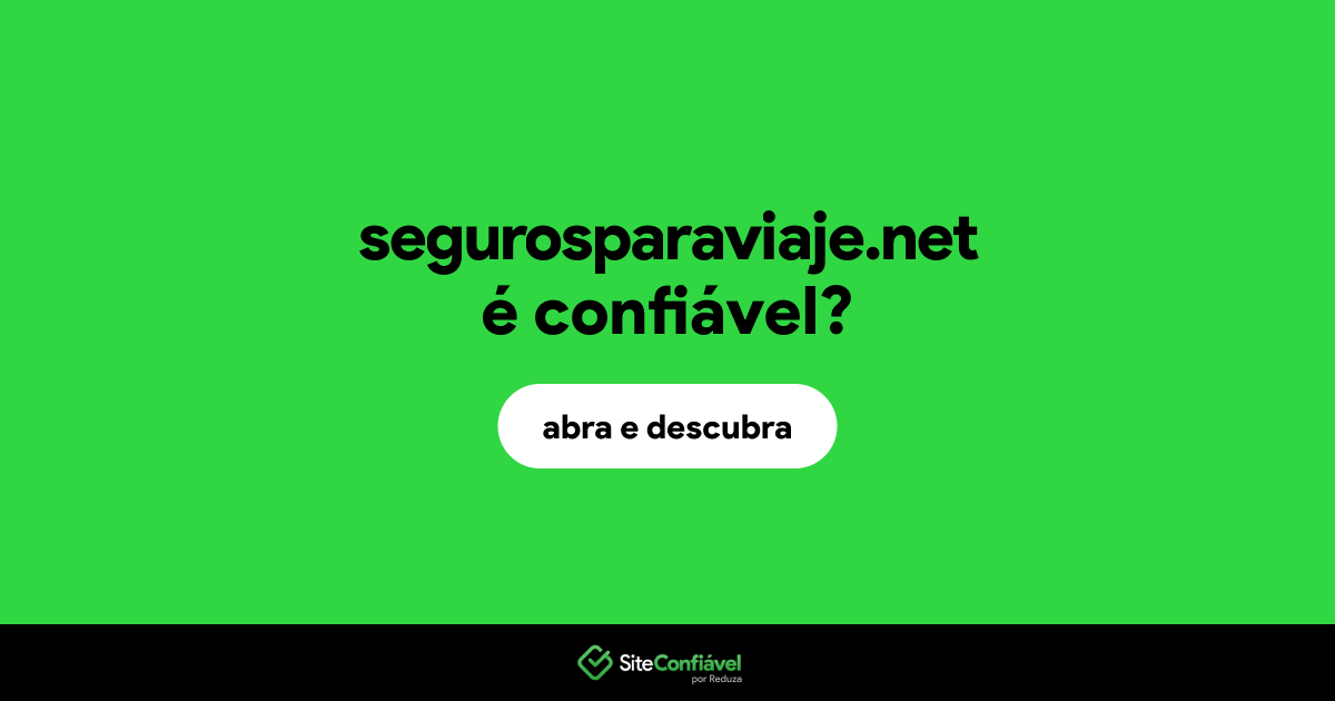 O site segurosparaviaje.net é confiável?