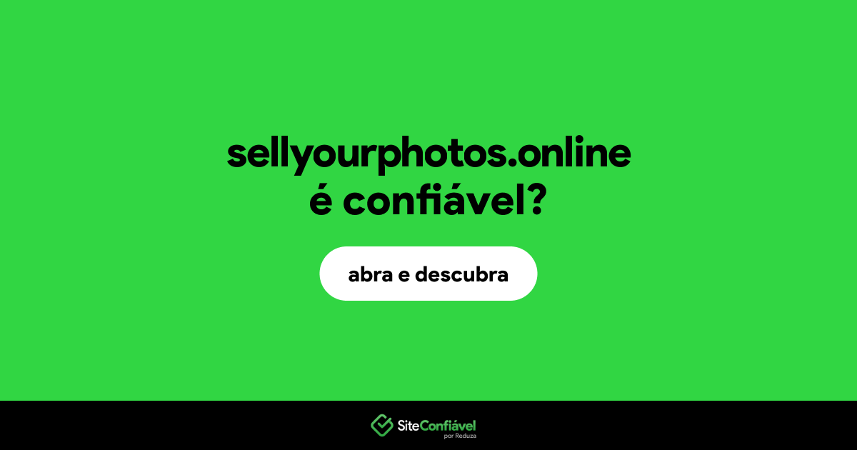 O site sellyourphotos.online é confiável?