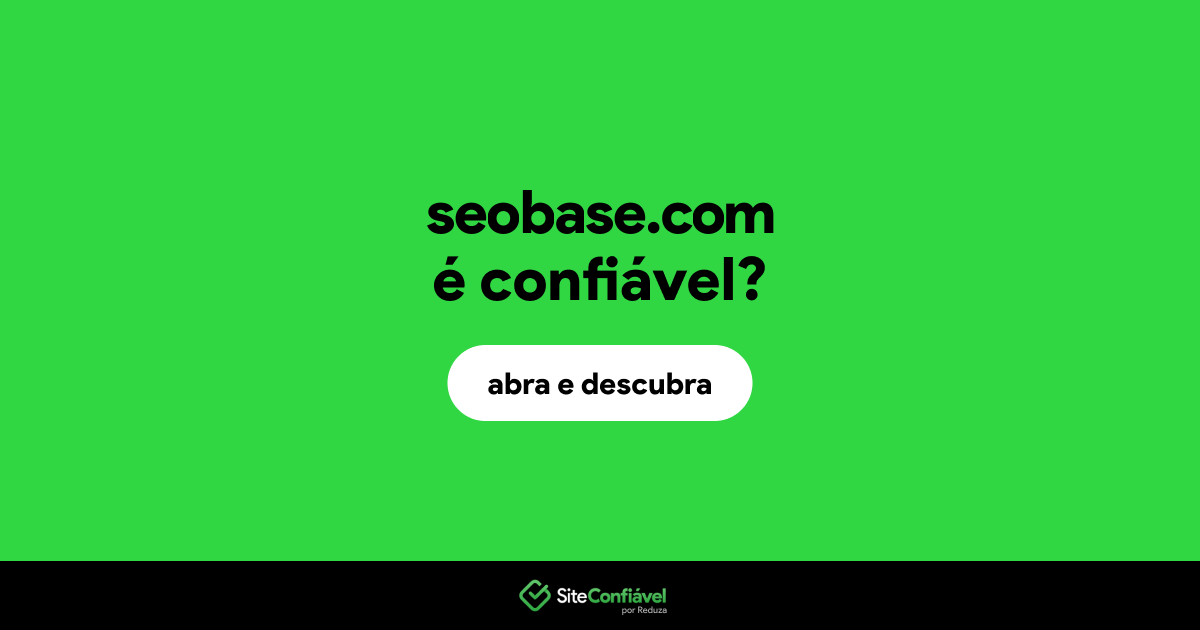 O site seobase.com é confiável?