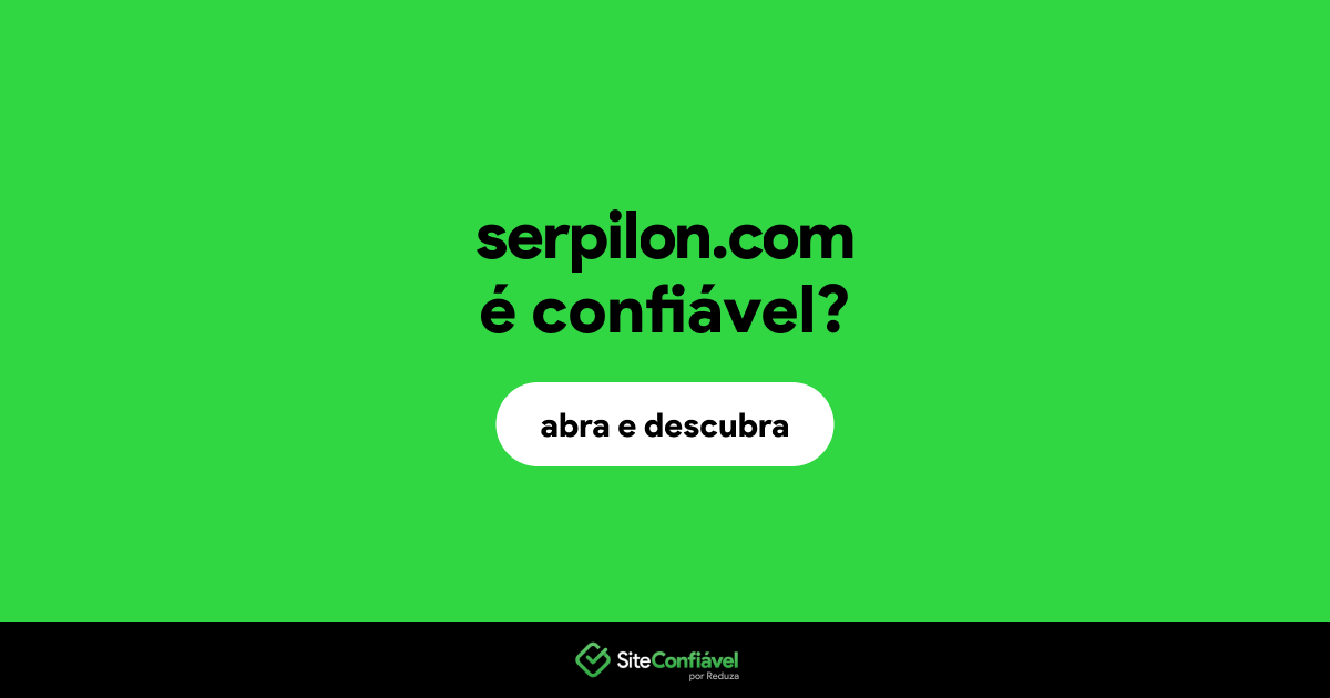 O site serpilon.com é confiável?