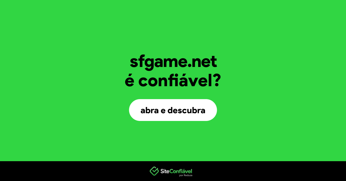 O site sfgame.net é confiável?