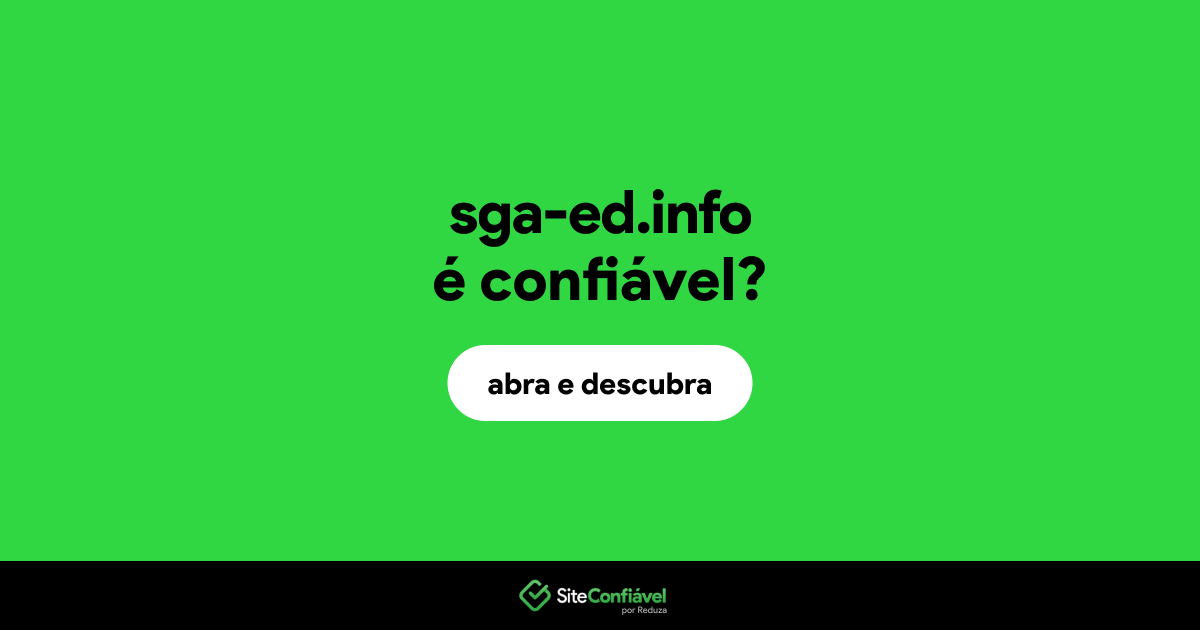 O site sga-ed.info é confiável?