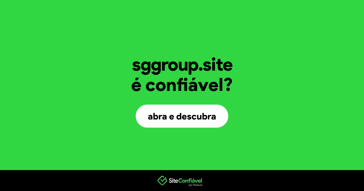 O site sggroup.site é confiável?