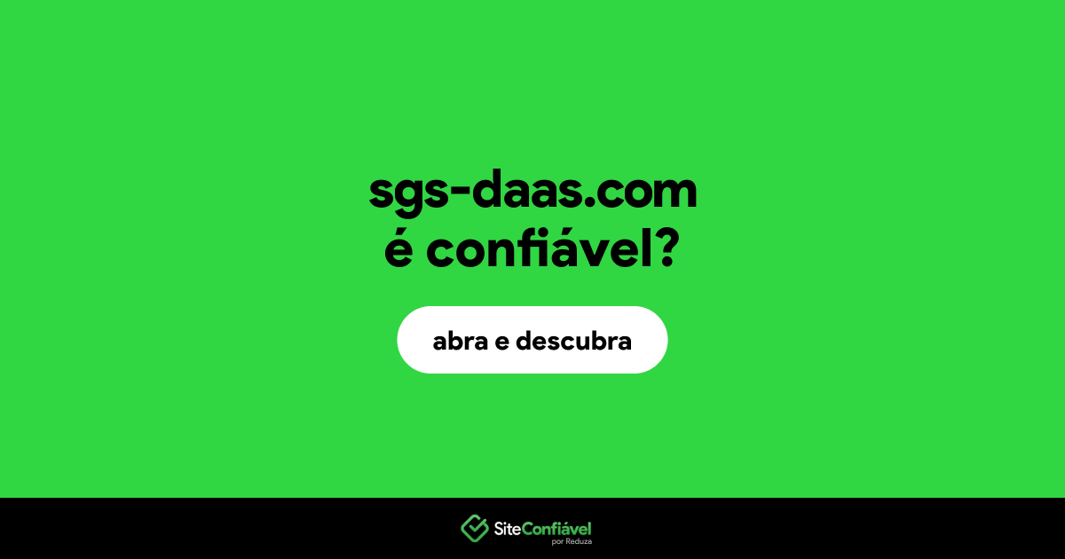 O site sgs-daas.com é confiável?