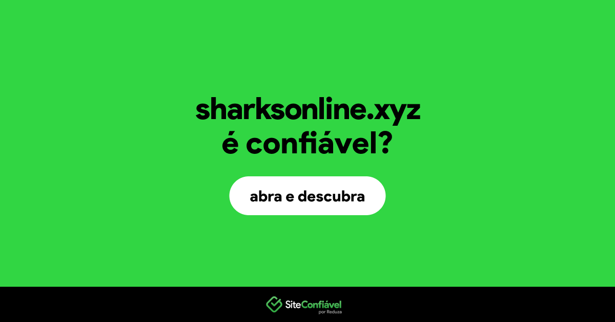 O site sharksonline.xyz é confiável?