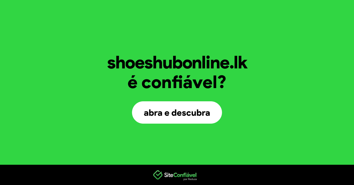 O site shoeshubonline.lk é confiável?