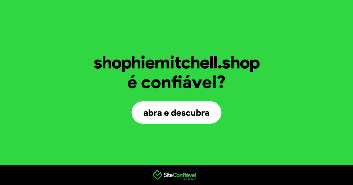 O site shophiemitchell.shop é confiável?