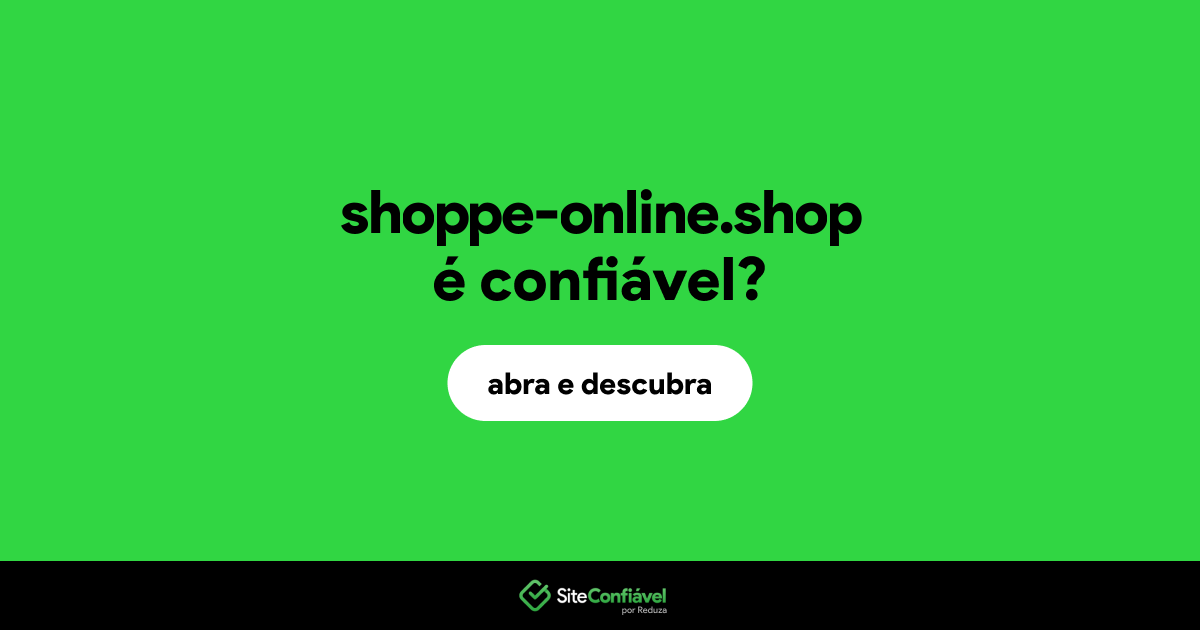 O site shoppe-online.shop é confiável?