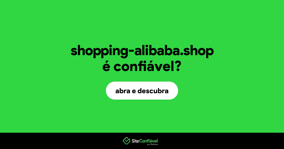 O site shopping-alibaba.shop é confiável?
