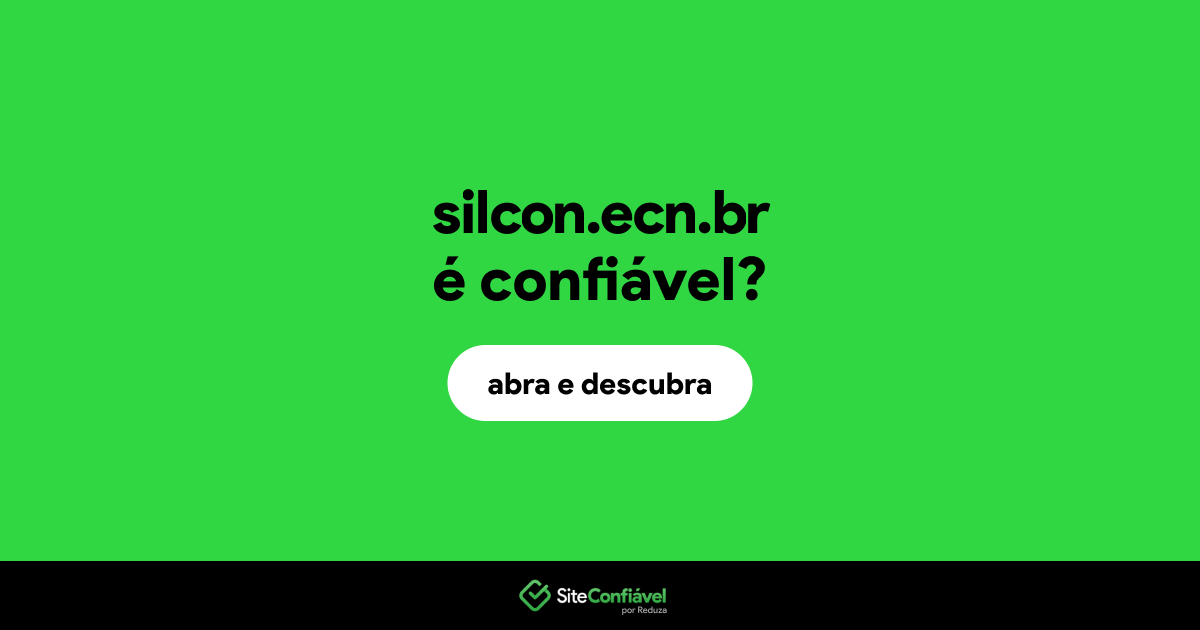 O site silcon.ecn.br é confiável?
