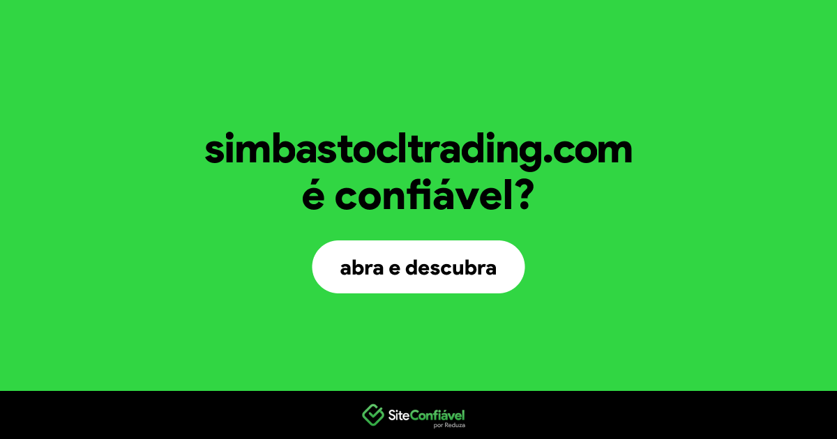 O site simbastocltrading.com é confiável?