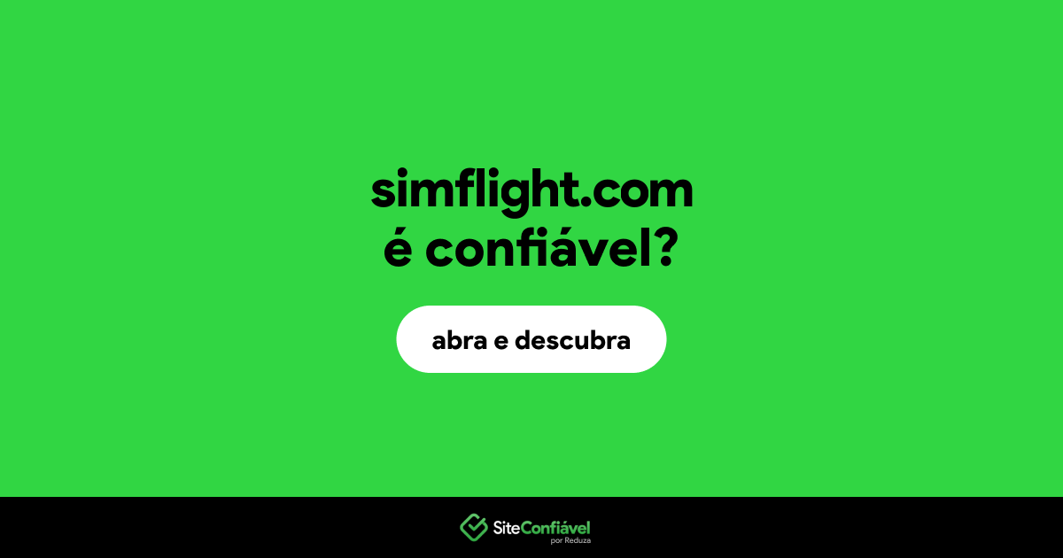 O site simflight.com é confiável?