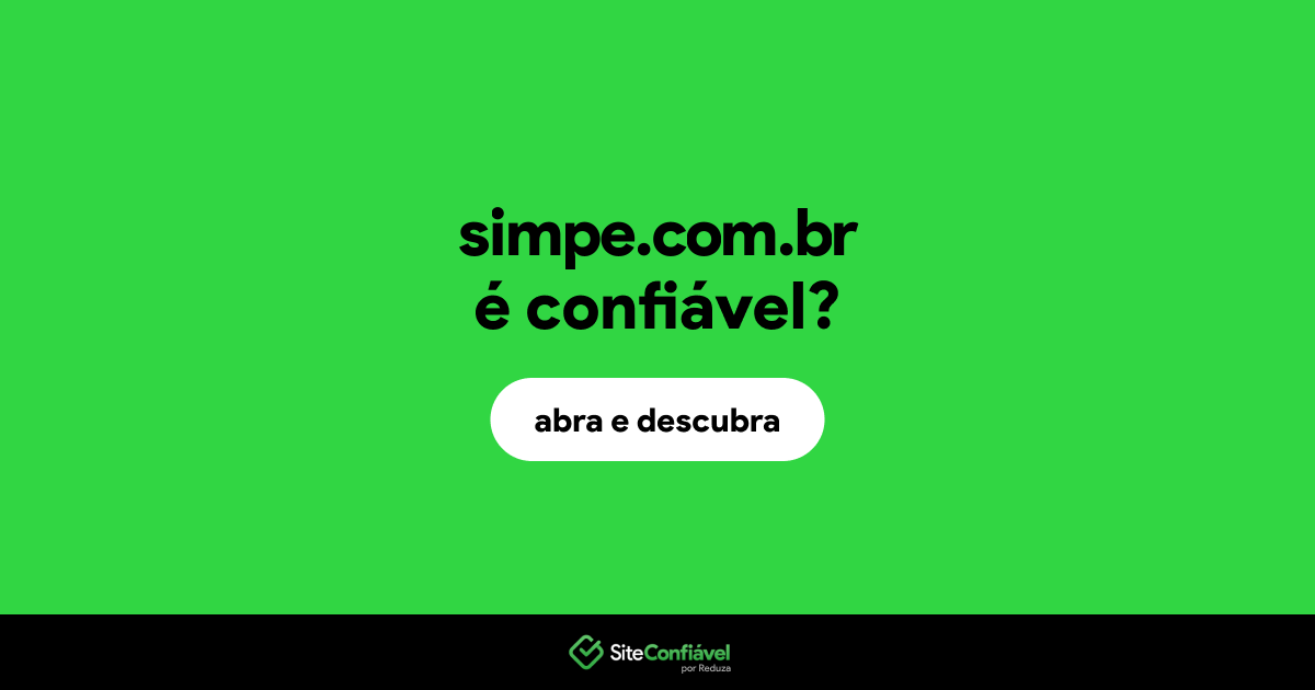 O site simpe.com.br é confiável?