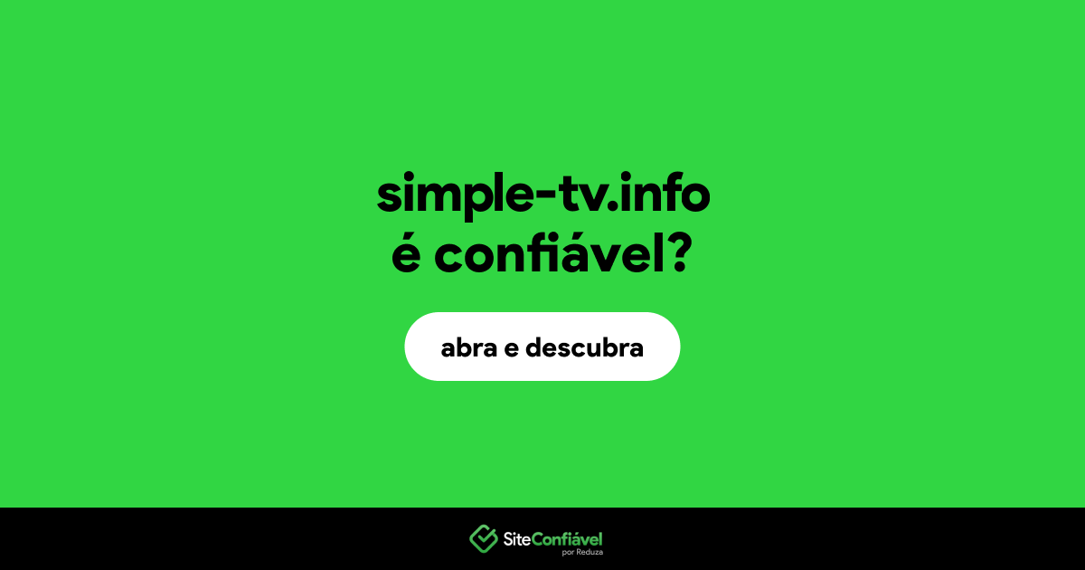O site simple-tv.info é confiável?