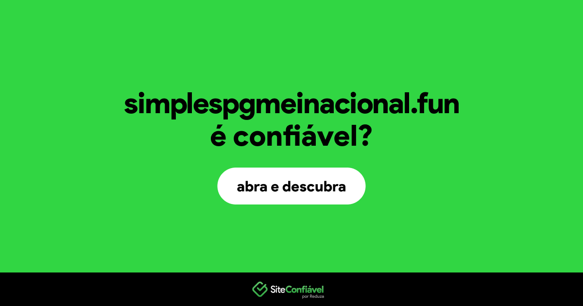 O site simplespgmeinacional.fun é confiável?