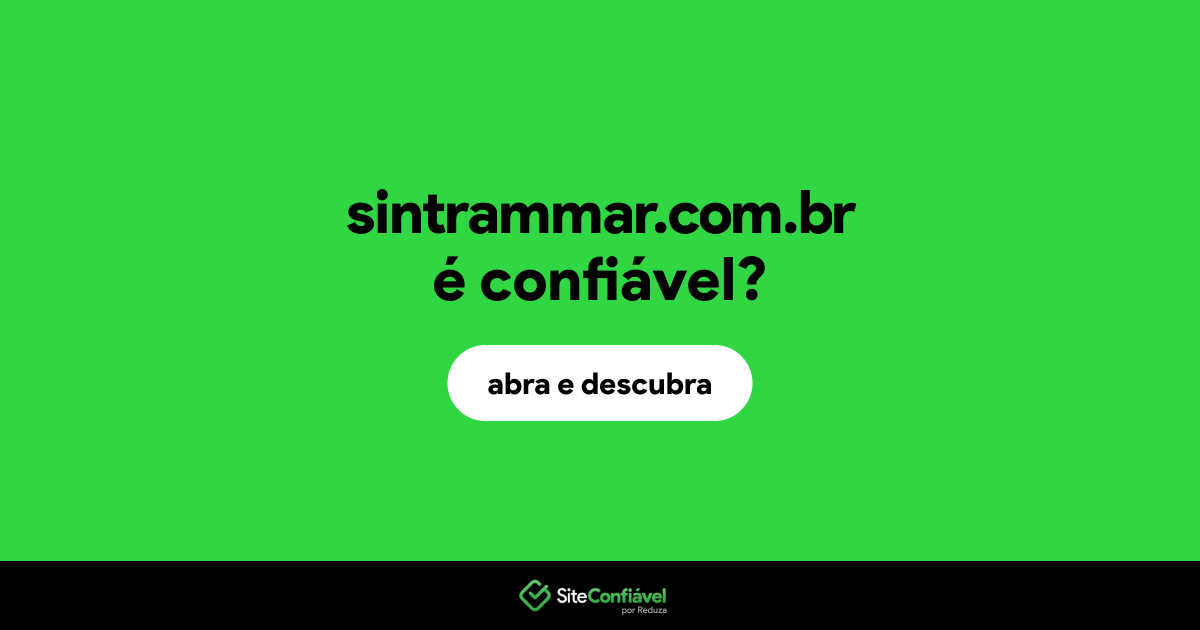 O site sintrammar.com.br é confiável?
