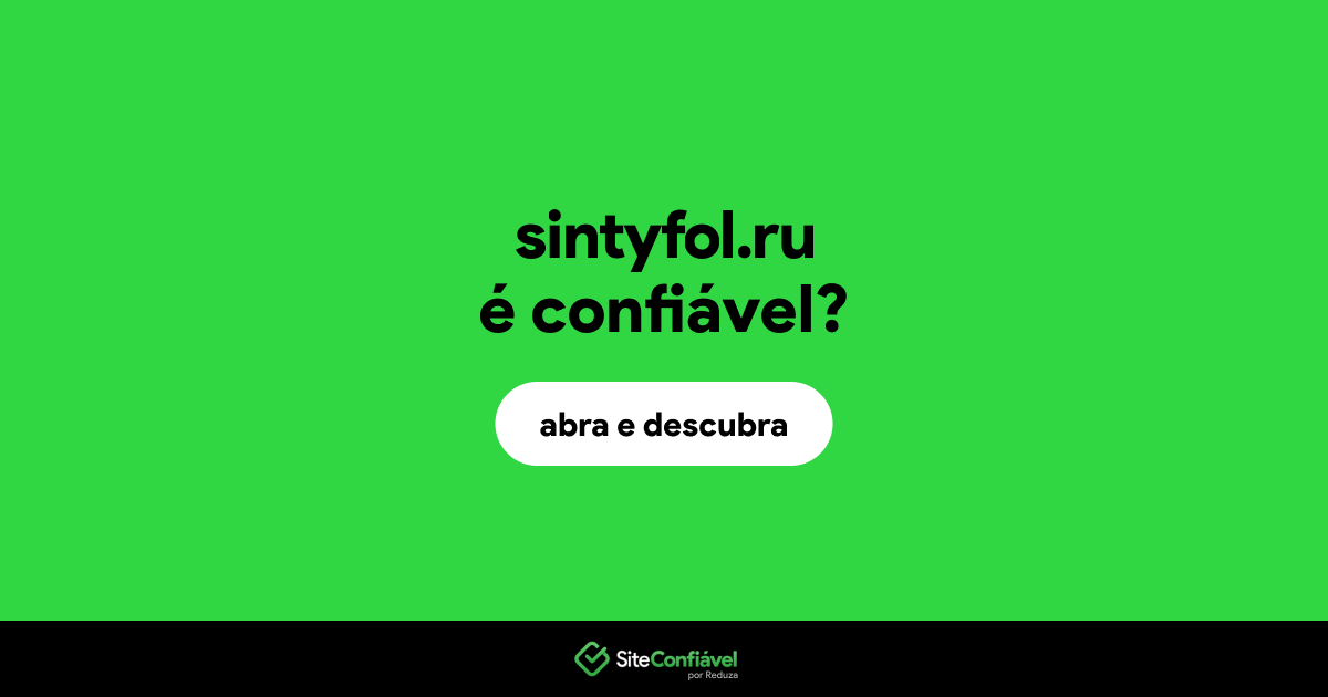O site sintyfol.ru é confiável?