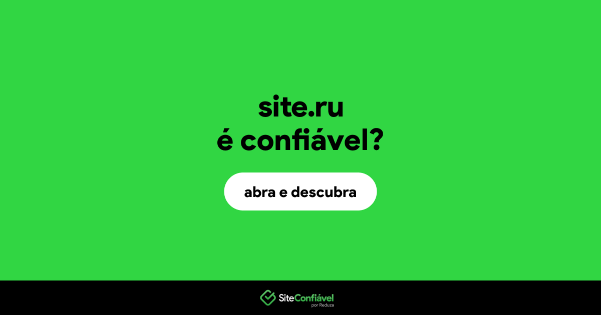 O site site.ru é confiável?